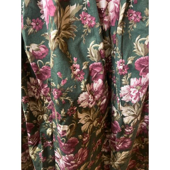 VTG Herman Geist Floral Sweater M Skirt Set Pockets Scalloped Hand Embroidered - Picture 6 of 9